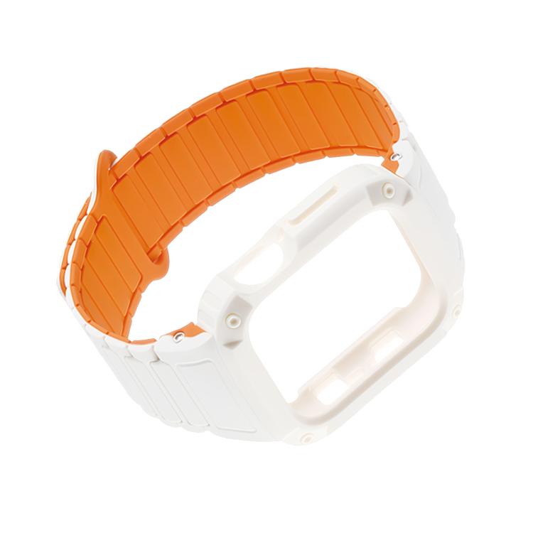 리버스 버클 자석 일체형 TPU 커버 실리콘 시계 밴드, 애플 워치 45mm / 44mm용, 애플 워치 41mm / 40mm용