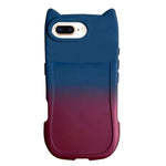 Gradient Cat Ear Design TPU Phone Case, For iPhone 7 Plus/8 Plus