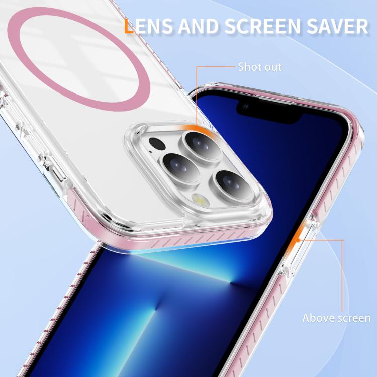 Crystal Shield Clear Magnetic Acrylic Hybrid TPU Phone Case, For iPhone 13 Pro Max, For iPhone 13 Pro, For iPhone 12 / 12 Pro, For iPhone 12 Pro Max