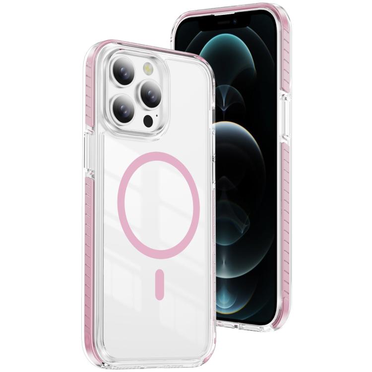 크리스탈 쉴드 투명 자석 아크릴 하이브리드 TPU 휴대폰 케이스, 아이폰 12 / 12 Pro용, 아이폰 12 Pro Max용