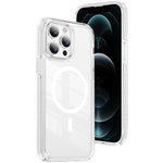 크리스탈 쉴드 투명 자석 아크릴 하이브리드 TPU 휴대폰 케이스, 아이폰 12 / 12 Pro용, 아이폰 12 Pro Max용
