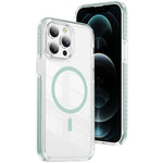 크리스탈 쉴드 투명 자석 아크릴 하이브리드 TPU 휴대폰 케이스, 아이폰 12 / 12 Pro용, 아이폰 12 Pro Max용
