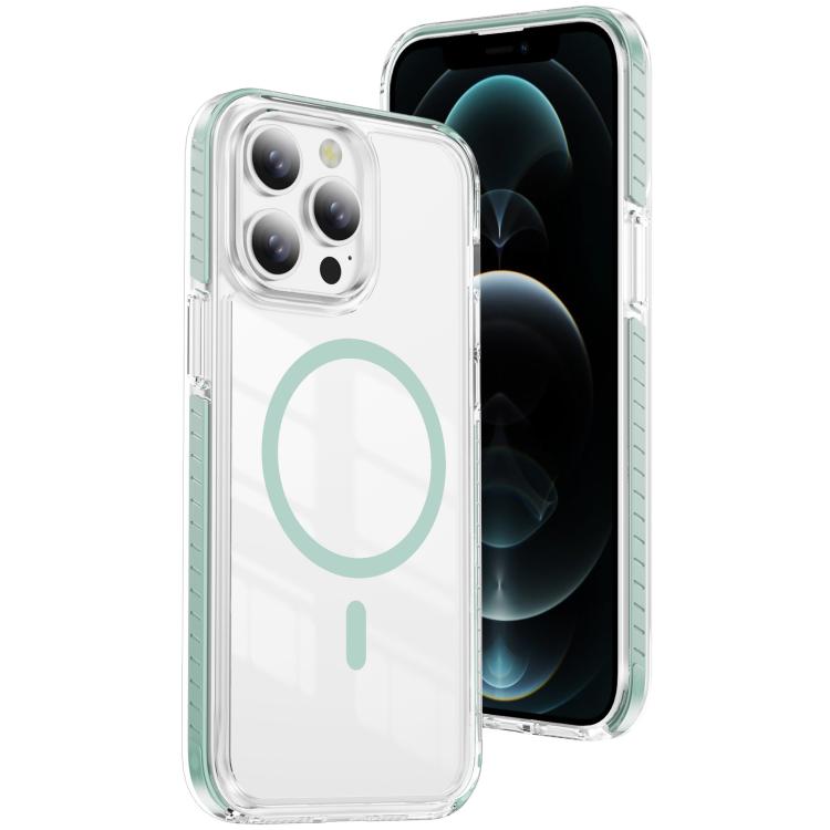 크리스탈 쉴드 투명 자석 아크릴 하이브리드 TPU 휴대폰 케이스, 아이폰 12 / 12 Pro용, 아이폰 12 Pro Max용
