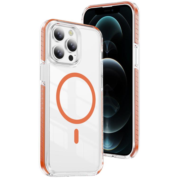 크리스탈 쉴드 투명 자석 아크릴 하이브리드 TPU 휴대폰 케이스, 아이폰 12 / 12 Pro용, 아이폰 12 Pro Max용