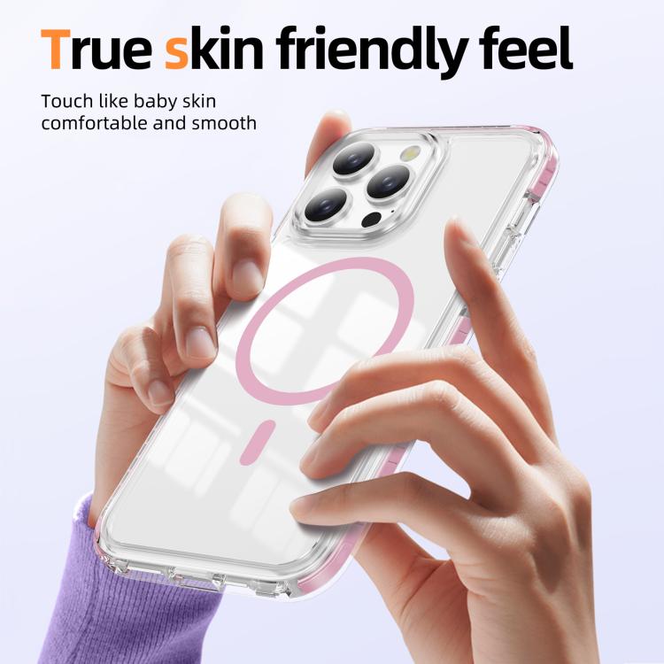크리스탈 쉴드 투명 자석 아크릴 하이브리드 TPU 휴대폰 케이스, 아이폰 12 / 12 Pro용, 아이폰 12 Pro Max용