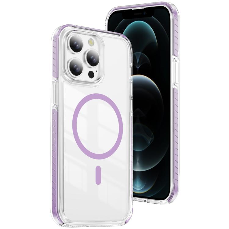 크리스탈 쉴드 투명 자석 아크릴 하이브리드 TPU 휴대폰 케이스, 아이폰 12 / 12 Pro용, 아이폰 12 Pro Max용