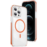 크리스탈 쉴드 투명 자석 아크릴 하이브리드 TPU 휴대폰 케이스, 아이폰 12 / 12 Pro용, 아이폰 12 Pro Max용