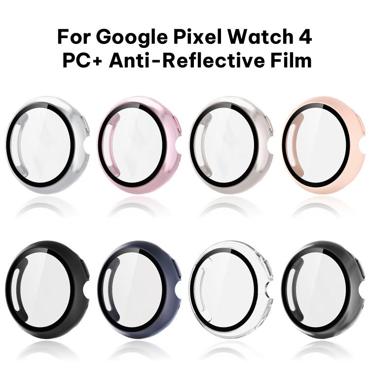 xDfind 강화 필름 일체형 오일 분사 PC 시계 보호 커버, Google Pixel Watch 4 / 3 45mm용, Google Pixel Watch 4 / 3 / 2 / 1 41mm용