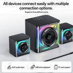 Yesido YSW41 40W 2.1채널 시스템 컬러풀 RGB 블루투스 스피커 서브우퍼, YSW41
