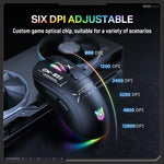 ONIKUMA CW935 12800DPI 2.4GHz + BT + 유선 트라이모드 RGB 무선 마우스, CW935