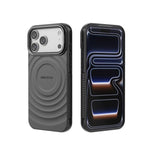 BIBERCAS Wave Texture Magnetic TPU Phone Case, For iPhone 17 Pro Max