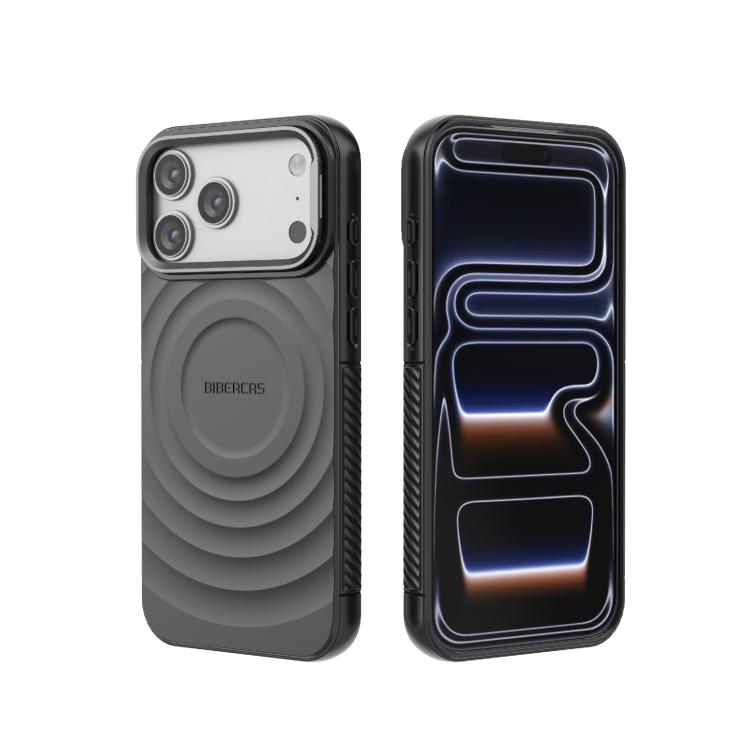 BIBERCAS Wave Texture Magnetic TPU Phone Case, For iPhone 17 Pro Max