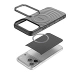 BIBERCAS Wave Texture Magnetic TPU Phone Case, For iPhone 17 Pro Max