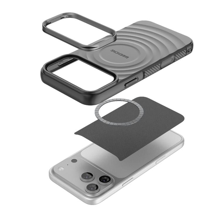 BIBERCAS Wave Texture Magnetic TPU Phone Case, For iPhone 17 Pro Max