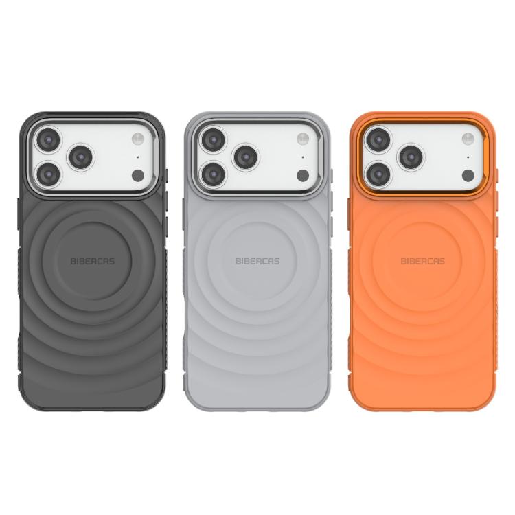 BIBERCAS Wave Texture Magnetic TPU Phone Case, For iPhone 17 Pro Max