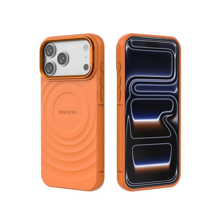 BIBERCAS Wave Texture Magnetic TPU Phone Case, For iPhone 17 Pro Max