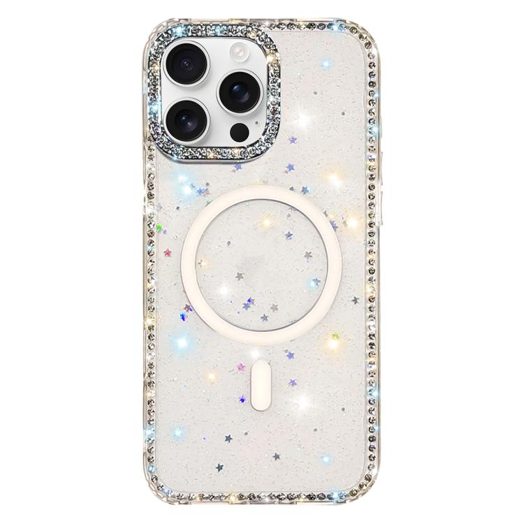아이폰 17 Pro Max, 아이폰 17 Pro, 아이폰 17, 아이폰 Air, 아이폰 16 Pro Max, 아이폰 16 Pro, 아이폰 16 Plus, 아이폰 16용 라인스톤 양면 IMD PC 하이브리드 TPU 자석 휴대폰 케이스