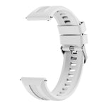 xDfind Silver Buckle Solid Color Silicone Watch Band, For Huawei Watch GT 6 / 5 46mm