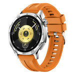 xDfind Silver Buckle Solid Color Silicone Watch Band, For Huawei Watch GT 6 / 5 46mm