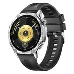 xDfind Silver Buckle Solid Color Silicone Watch Band, For Huawei Watch GT 6 / 5 46mm