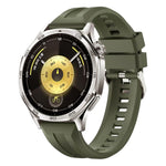 xDfind Silver Buckle Solid Color Silicone Watch Band, For Huawei Watch GT 6 / 5 46mm