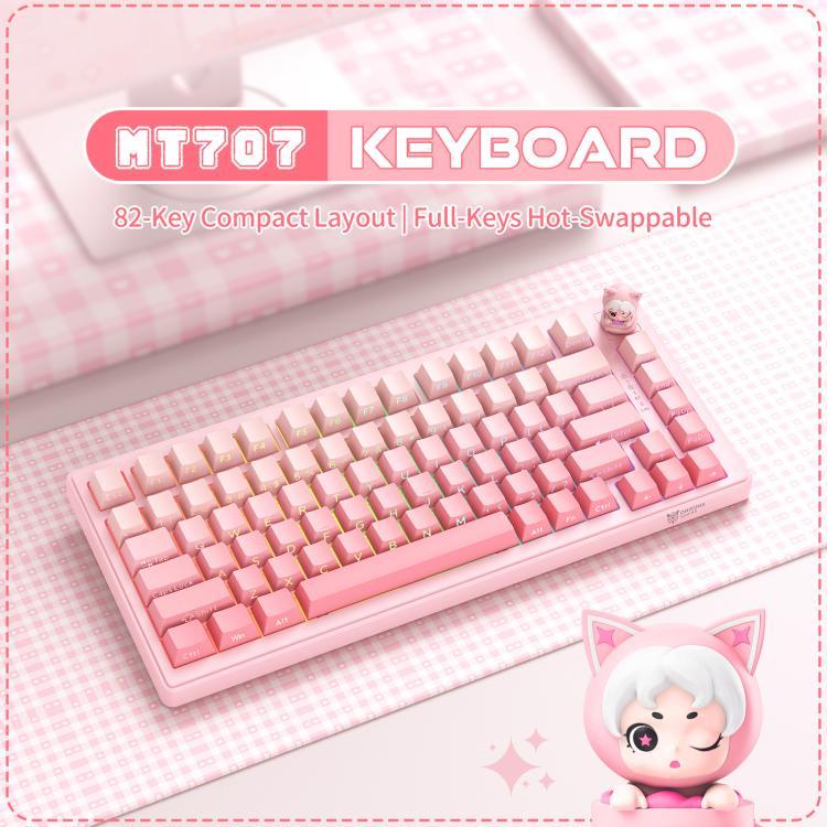 ONIKUMA MT707 82키 RGB 트라이모드 기계식 게이밍 키보드