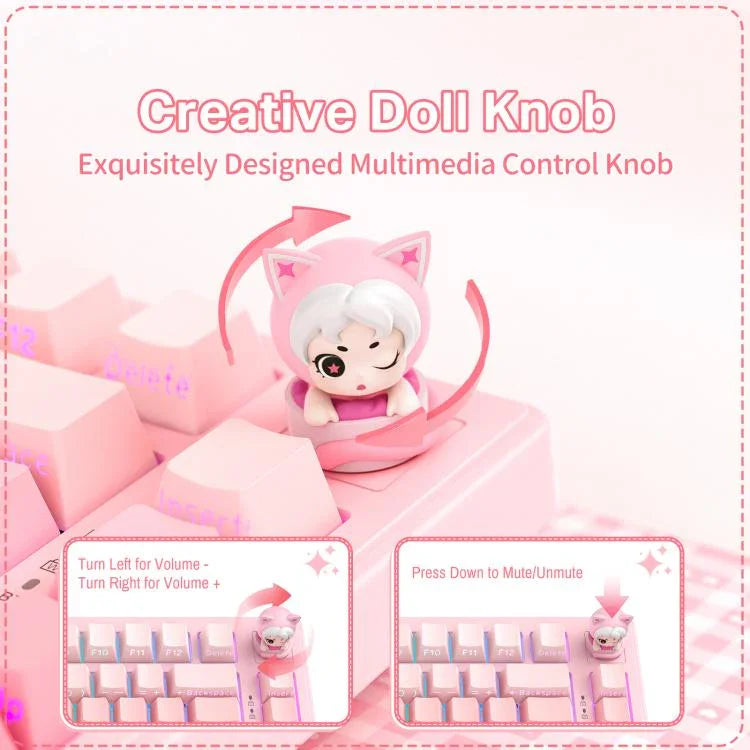 ONIKUMA MT707 82키 RGB 트라이모드 기계식 게이밍 키보드