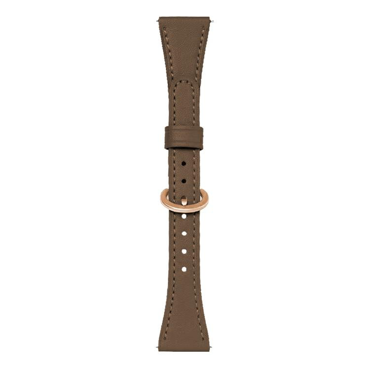 xDfind Flat-head Horseshoe Buckle Vegan Leather Watch Band, 18mm, 20mm