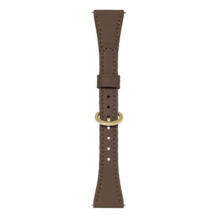 xDfind Flat-head Horseshoe Buckle Vegan Leather Watch Band, 18mm, 20mm