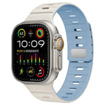xDfind 자석 노먼 버클 실리콘 시계 밴드, Apple Watch 42 / 44 / 45 / 46 / 49mm용, Apple Watch 38 / 40 / 41 / S11 42mm용