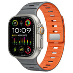 xDfind 자석 노먼 버클 실리콘 시계 밴드, Apple Watch 42 / 44 / 45 / 46 / 49mm용, Apple Watch 38 / 40 / 41 / S11 42mm용