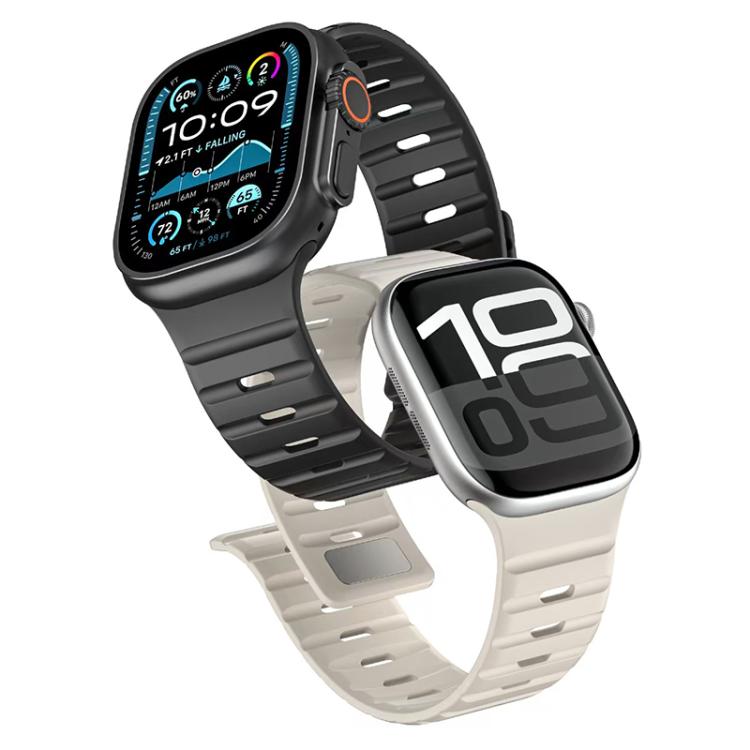 xDfind 자석 노먼 버클 실리콘 시계 밴드, Apple Watch 42 / 44 / 45 / 46 / 49mm용, Apple Watch 38 / 40 / 41 / S11 42mm용