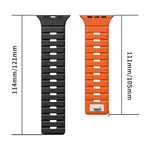 xDfind 자석 노먼 버클 실리콘 시계 밴드, Apple Watch 42 / 44 / 45 / 46 / 49mm용, Apple Watch 38 / 40 / 41 / S11 42mm용