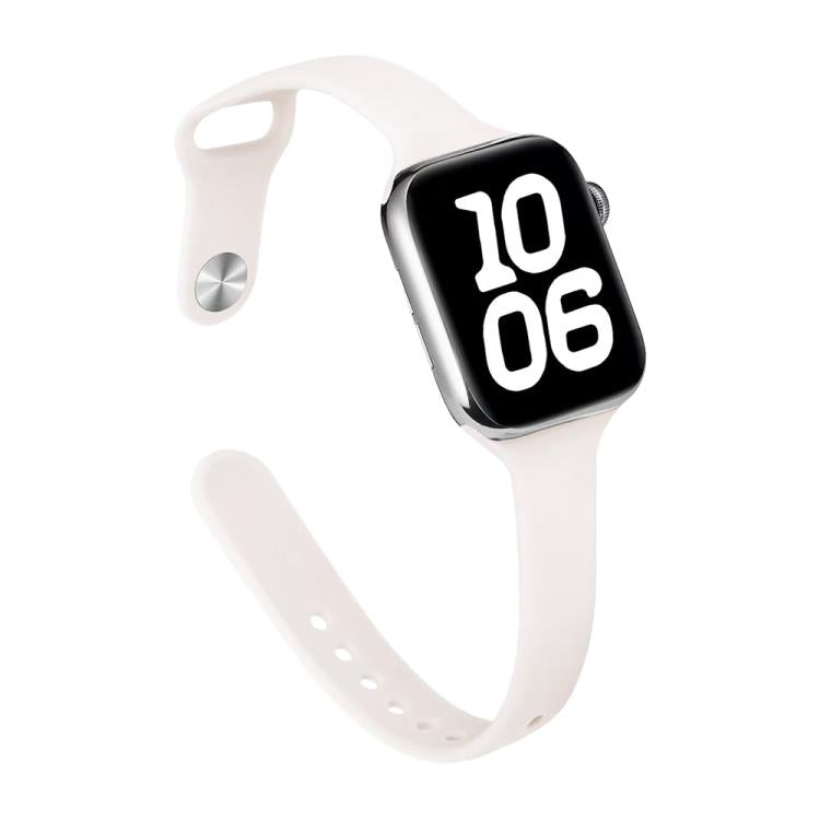 xDfind 작은 허리 역방향 버클 실리콘 시계 밴드, Apple Watch 38 / 40 / 41 / S11 42mm용