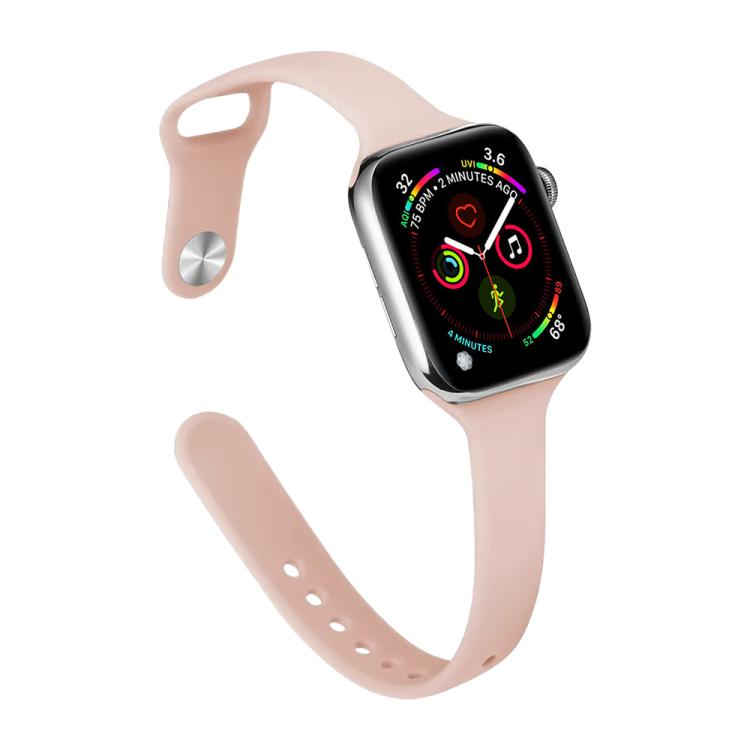 xDfind 작은 허리 역방향 버클 실리콘 시계 밴드, Apple Watch 38 / 40 / 41 / S11 42mm용
