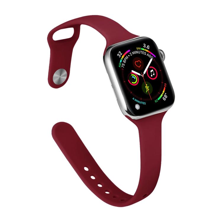 xDfind 작은 허리 역방향 버클 실리콘 시계 밴드, Apple Watch 38 / 40 / 41 / S11 42mm용