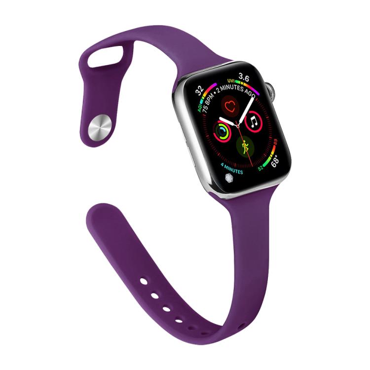xDfind 작은 허리 역방향 버클 실리콘 시계 밴드, Apple Watch 38 / 40 / 41 / S11 42mm용