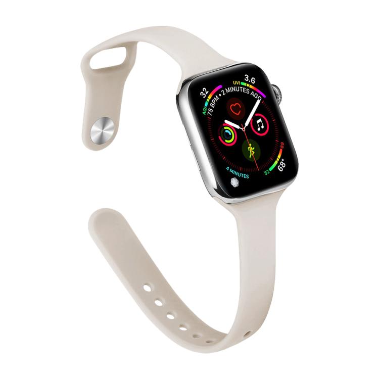 xDfind 작은 허리 역방향 버클 실리콘 시계 밴드, Apple Watch 38 / 40 / 41 / S11 42mm용