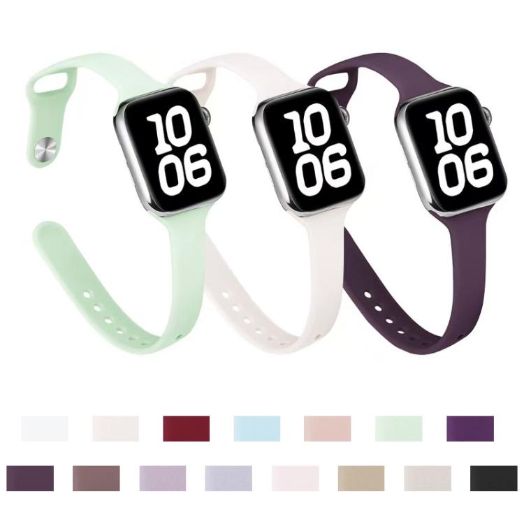 xDfind 작은 허리 역방향 버클 실리콘 시계 밴드, Apple Watch 38 / 40 / 41 / S11 42mm용