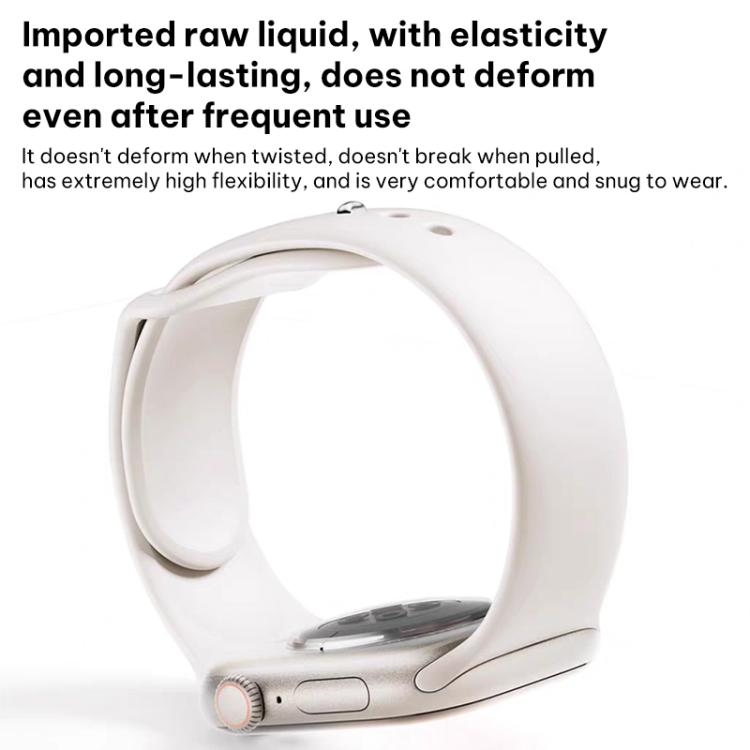 xDfind 작은 허리 역방향 버클 실리콘 시계 밴드, Apple Watch 38 / 40 / 41 / S11 42mm용