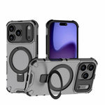 Grating Holder Shockproof Phone Case, For iPhone 18 Pro / 17 Pro, For iPhone 18 Pro Max / 17 Pro Max, For iPhone 17, For iPhone Air