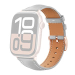 xDfind 로즈 골드 버클 블랙샤크 미세 입자 비건 가죽 시계 밴드, Apple Watch 42 / 44 / 45 / 46 / 49mm용, Apple Watch 38 / 40 / 41 / S11 42mm용