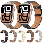 xDfind 로즈 골드 버클 블랙샤크 미세 입자 비건 가죽 시계 밴드, Apple Watch 42 / 44 / 45 / 46 / 49mm용, Apple Watch 38 / 40 / 41 / S11 42mm용