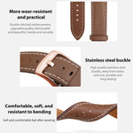 xDfind 로즈 골드 버클 블랙샤크 미세 입자 비건 가죽 시계 밴드, Apple Watch 42 / 44 / 45 / 46 / 49mm용, Apple Watch 38 / 40 / 41 / S11 42mm용