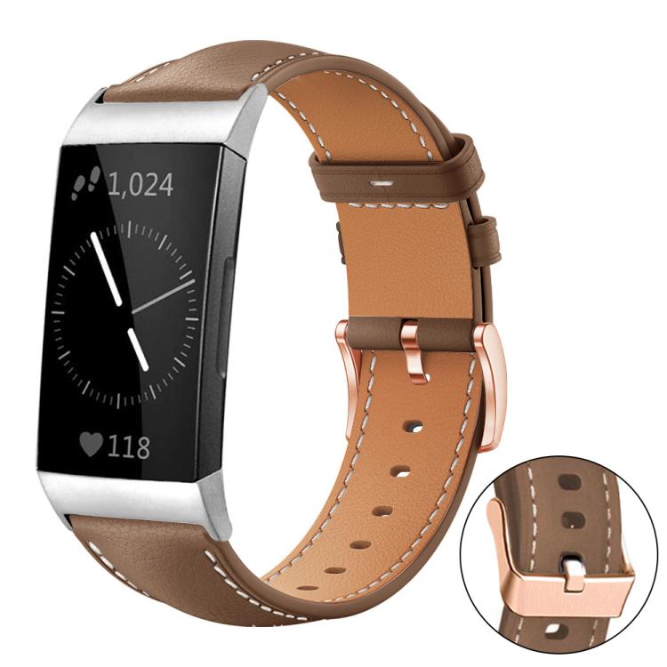 xDfind Rose Gold Buckle Black Shark Fine Grain Vegan Leather Watch Band, For Fitbit Charge 6 / 5, For Fitbit Versa 4 / 3 / Sense2 / 1, For Fitbit Versa 2/Versa/Versa Lite/Blaze, For Fitbit Charge 4 / 3