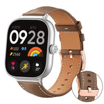 xDfind Rose Gold Buckle Black Shark Fine Grain Vegan Leather Watch Band, For Xiaomi Band 10 Pro / 9 Pro / Redmi Watch 6, For Redmi Watch 3 Active / Watch 3 Lite, For Redmi Watch 3