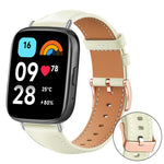 xDfind Rose Gold Buckle Black Shark Fine Grain Vegan Leather Watch Band, For Xiaomi Band 10 Pro / 9 Pro / Redmi Watch 6, For Redmi Watch 3 Active / Watch 3 Lite, For Redmi Watch 3