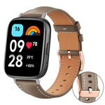 xDfind Rose Gold Buckle Black Shark Fine Grain Vegan Leather Watch Band, For Xiaomi Band 10 Pro / 9 Pro / Redmi Watch 6, For Redmi Watch 3 Active / Watch 3 Lite, For Redmi Watch 3