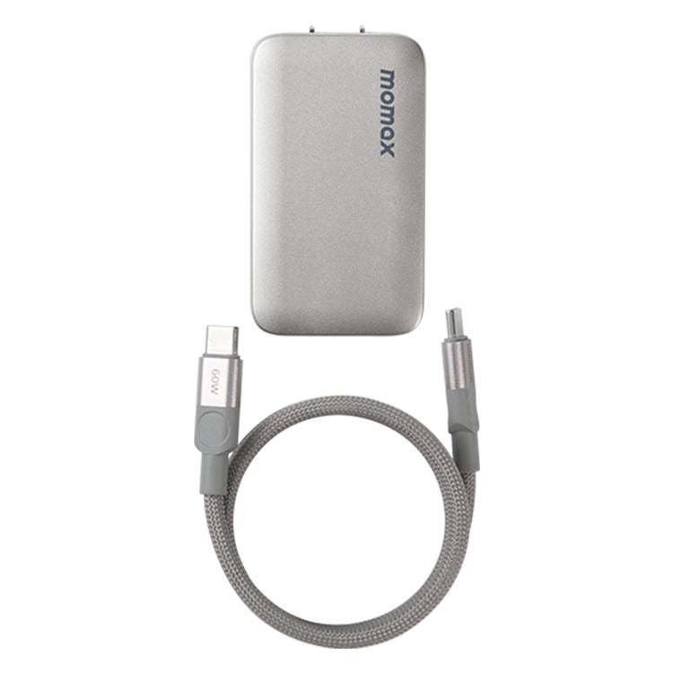 MOMAX UM79 1-충전 울트라 45W 2포트 GaN 슬림 고속 충전기 키트, 미국 플러그