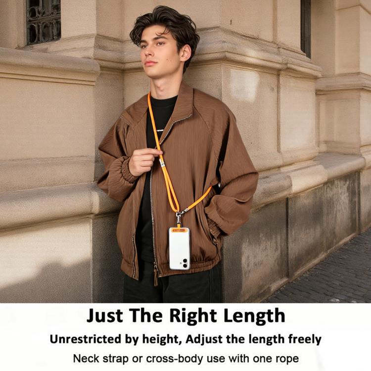 XDcase 분실 방지 휴대폰 스트랩 메탈 버클 및 가스켓 포함, 조절 가능한 길이: 41-77cm